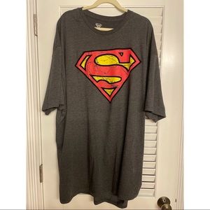 4XLT Superman Graphic Tee